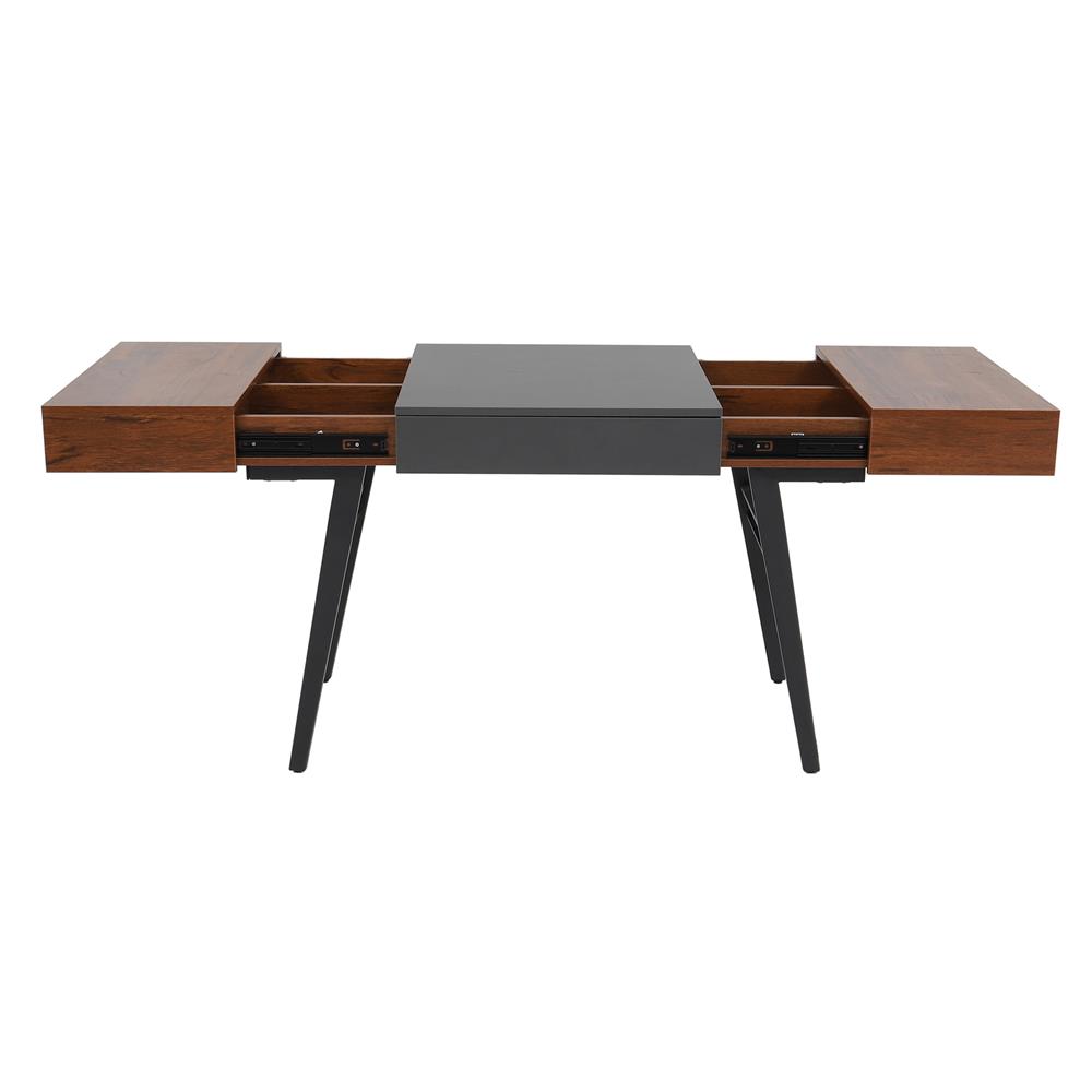 โต๊ะทำงาน FURDINI EXPAND CT-3603 สีดาร์กพาย/เทา