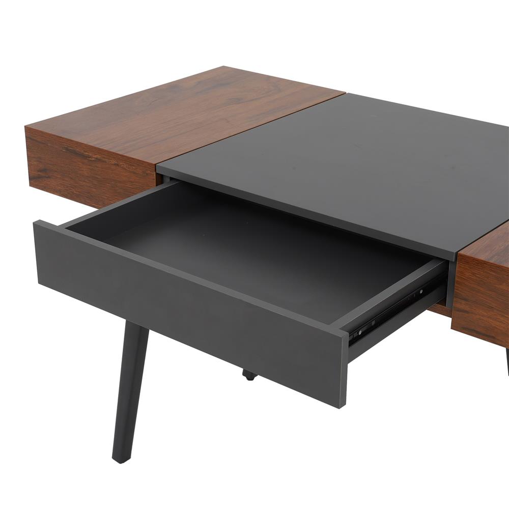 โต๊ะทำงาน FURDINI EXPAND CT-3603 สีดาร์กพาย/เทา