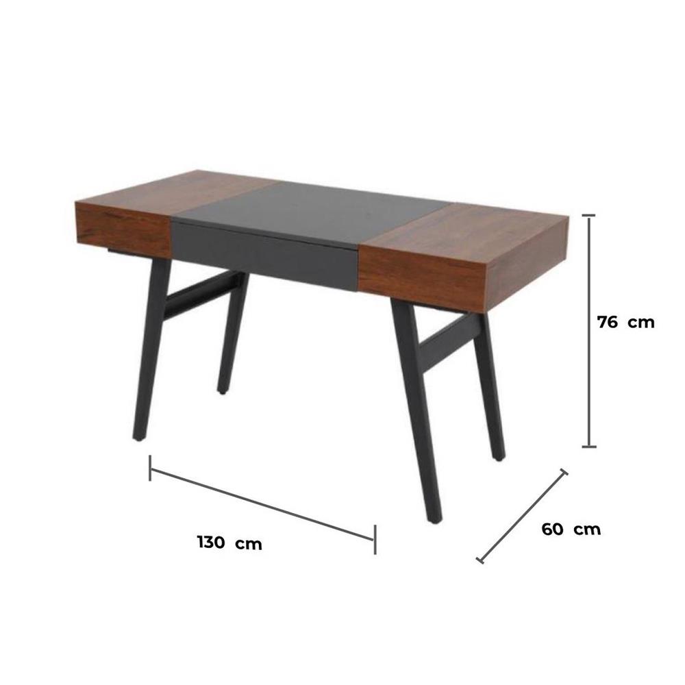 โต๊ะทำงาน FURDINI EXPAND CT-3603 สีดาร์กพาย/เทา