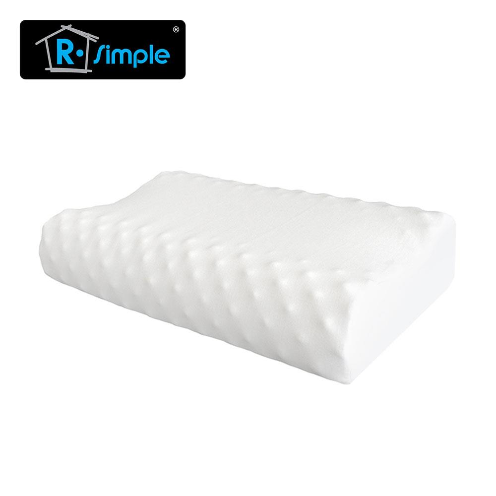 หมอนสุขภาพ ยางพารา R-SIMPLE WAVE 14.5x23.5 นิ้ว สีขาว