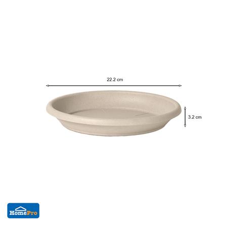 จานรองกระถางชีวภาพย่อยสลาย SPRING PLA 22.2 ซม._5