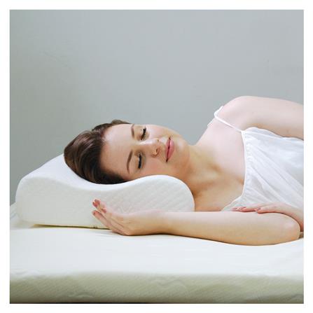 หมอนสุขภาพ เมมโมรี่โฟม R-COOL BUTTERFLY-L 64x32x12 ซม. สีขาว_3