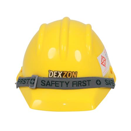 หมวกนิรภัย HDPE มาตรฐานมอก. DEXZON 2332 สีเหลือง_1