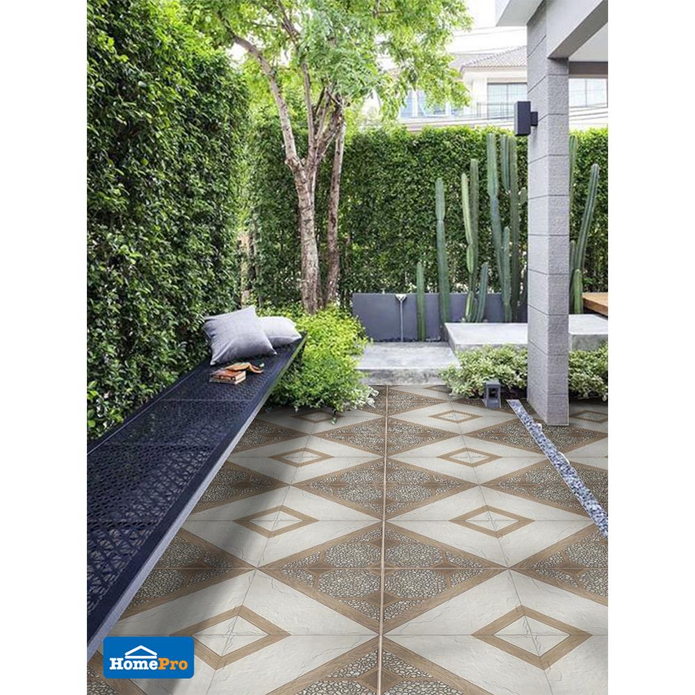 กระเบื้องพื้น 16x16 นิ้ว TARA เวียงก้า น้ำตาล PM 0.96M2