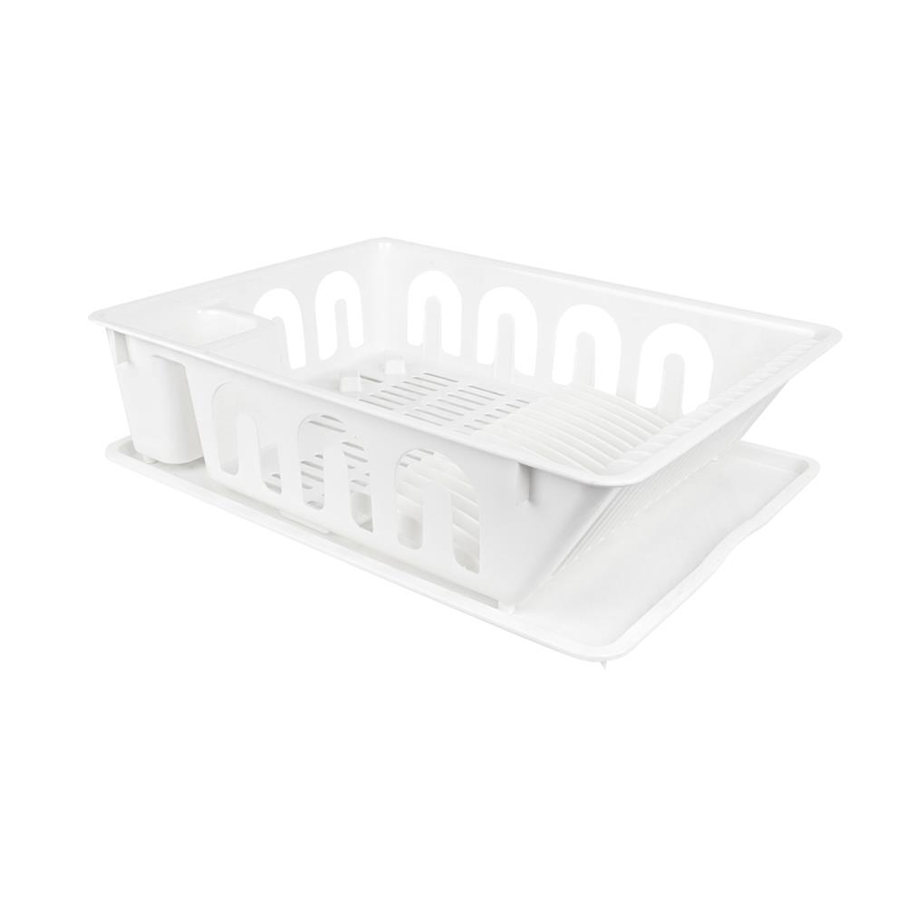 ชั้นคว่ำจานพลาสติกมีถาดรองรุ่น KECH EASY_1