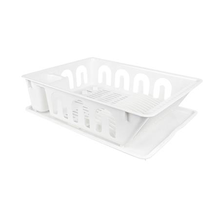 ชั้นคว่ำจานพลาสติกมีถาดรองรุ่น KECH EASY