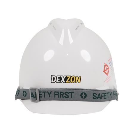 หมวกนิรภัยพลาสติก ABS มาตรฐานมอก. DEXZON 2331 สีขาว_1
