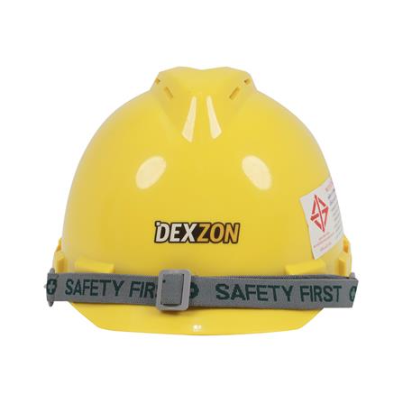 หมวกนิรภัยพลาสติก ABS มาตรฐานมอก. DEXZON 2331 สีเหลือง_1