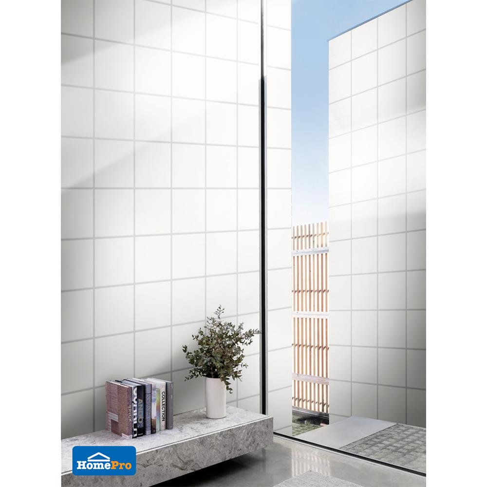 กระเบื้องผนัง 8x8 นิ้ว COTTO ลูน่า กลอส ไวท์ 1 ตร.ม.