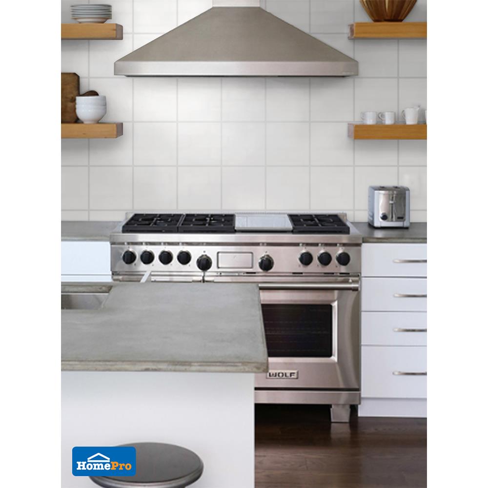 กระเบื้องผนัง 8x8 นิ้ว COTTO ลูน่า กลอส ไวท์ 1 ตร.ม.