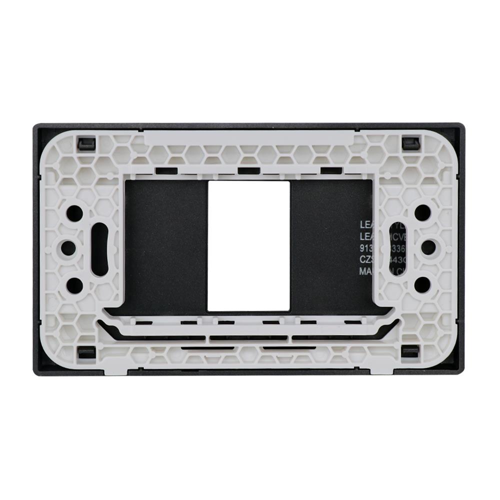 หน้ากาก 1 ช่อง PHILIPS LEAF สีดำ