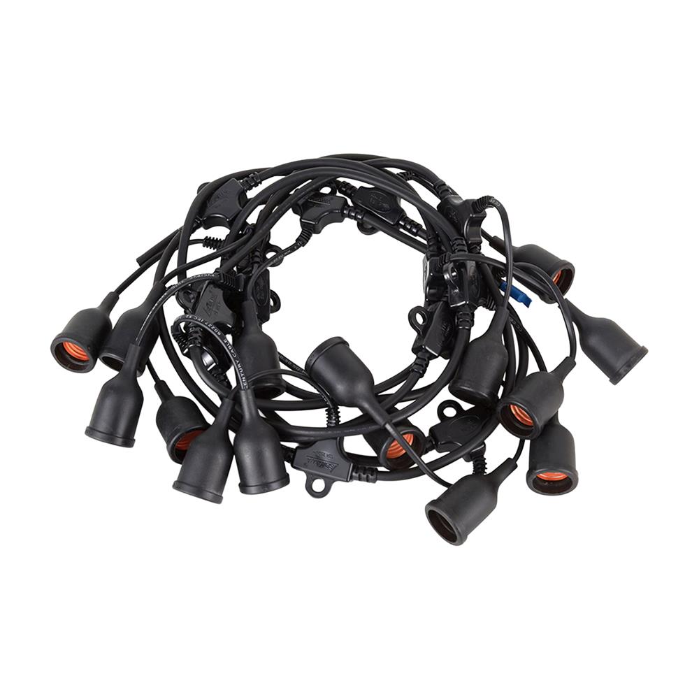 ขั้วกันน้ำสายไฟระย้า KPG SOKAWA VCT 2x1.5 ตารางเมตร 30 ขั้ว 10 เมตร สีดำ