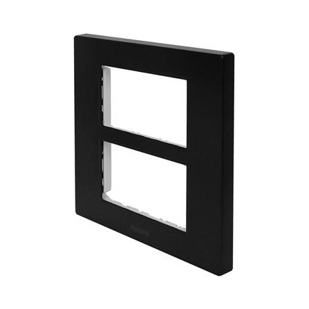 หน้ากาก 6 ช่อง PHILIPS LEAF สีดำ_1