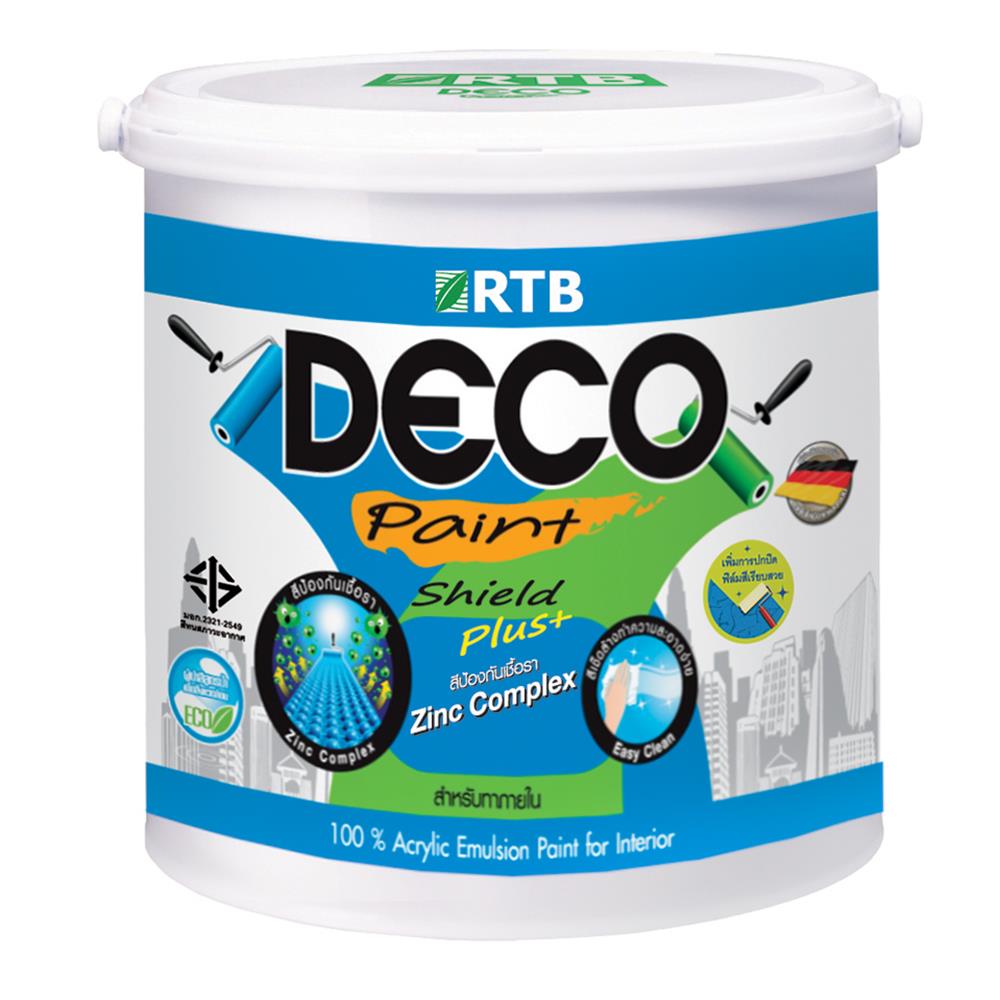 สีน้ำทาฝ้า ชนิดด้าน RTB DECO PAINT DC9005 สีขาว 5 แกลลอน