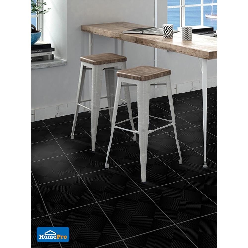 กระเบื้องพื้น 12x12 นิ้ว ภูผา มิวก้า ดำ A 1M2