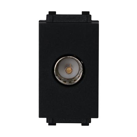 เต้ารับโทรทัศน์ 75 โอห์ม PHILIPS LEAF1MSIZE  สีดำ