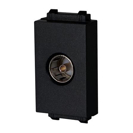 เต้ารับโทรทัศน์ 75 โอห์ม PHILIPS LEAF1MSIZE  สีดำ_1