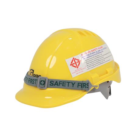 หมวกนิรภัยพลาสติก ABS มาตรฐานมอก. DEXZON 2330 สีเหลือง