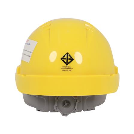 หมวกนิรภัยพลาสติก ABS มาตรฐานมอก. DEXZON 2330 สีเหลือง_2