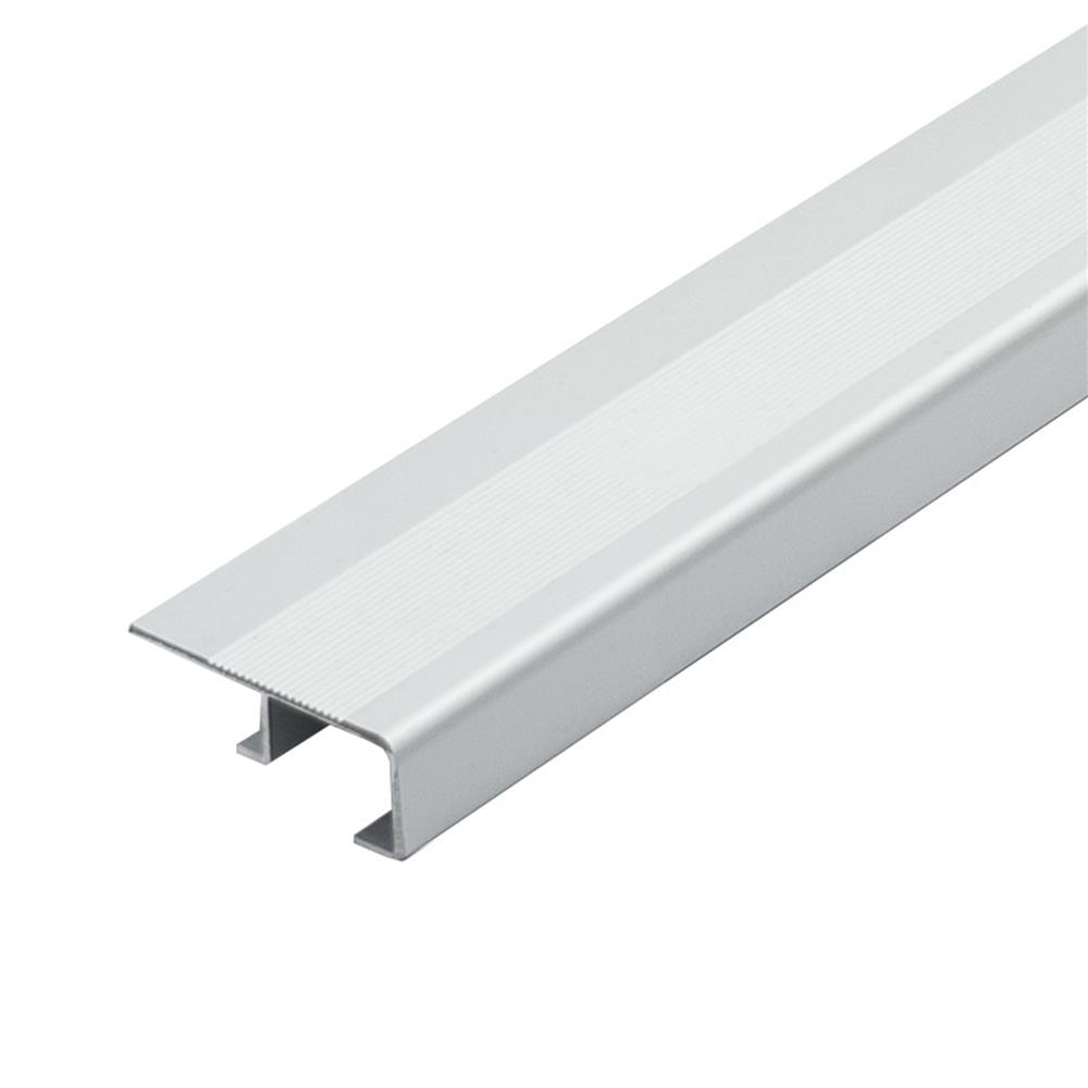 จมูกบันไดอะลูมิเนียม HOME NA 381500 1.5 ม. สีอะลูมิเนียม