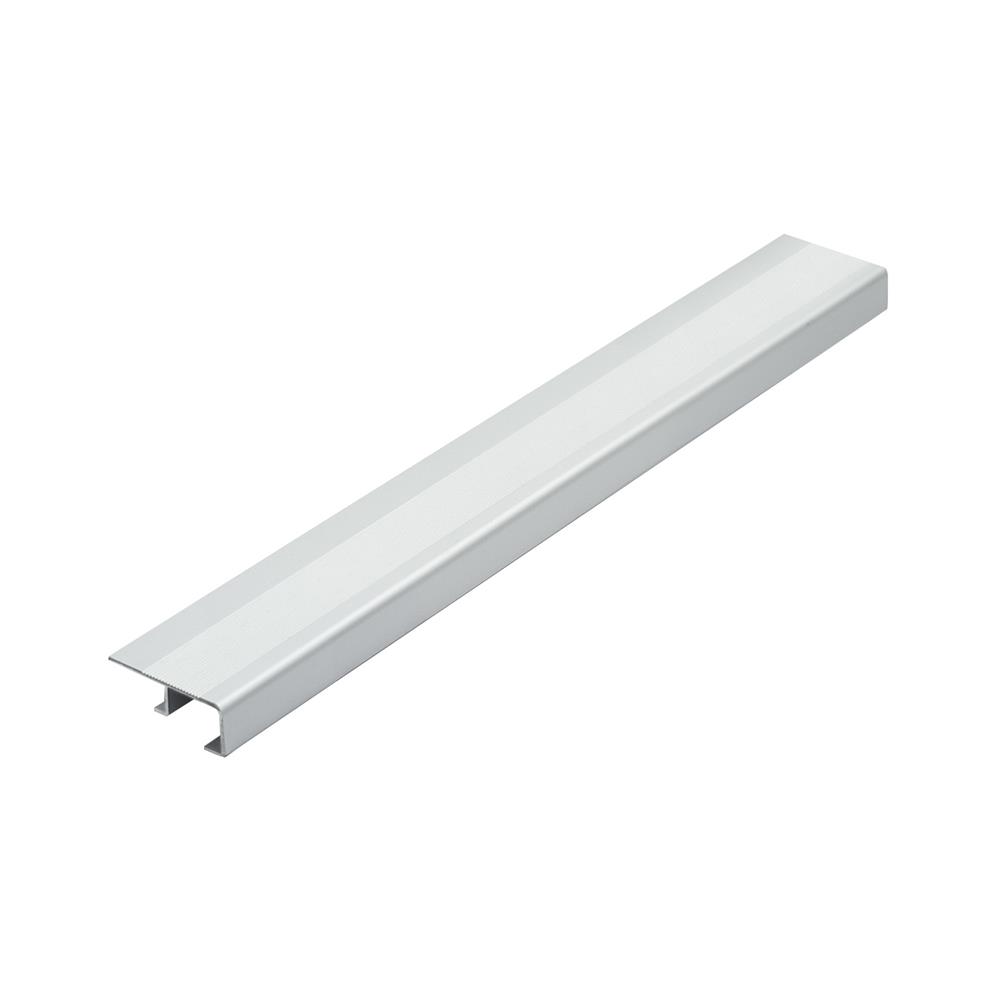 จมูกบันไดอะลูมิเนียม HOME NA 381500 1.5 ม. สีอะลูมิเนียม