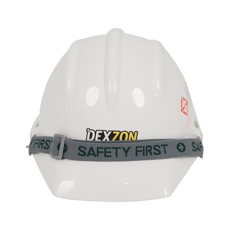 หมวกนิรภัย HDPE มาตรฐานมอก. DEXZON สีขาว_1