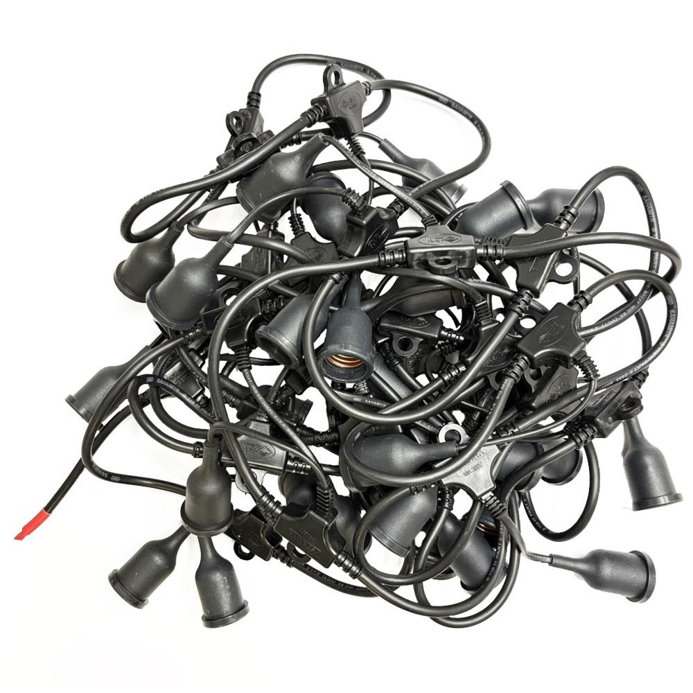 ขั้วกันน้ำสายไฟระย้า KPG SOKAWA VCT 2x1.5 ตารางเมตร 15 ขั้ว 5 เมตร สีดำ