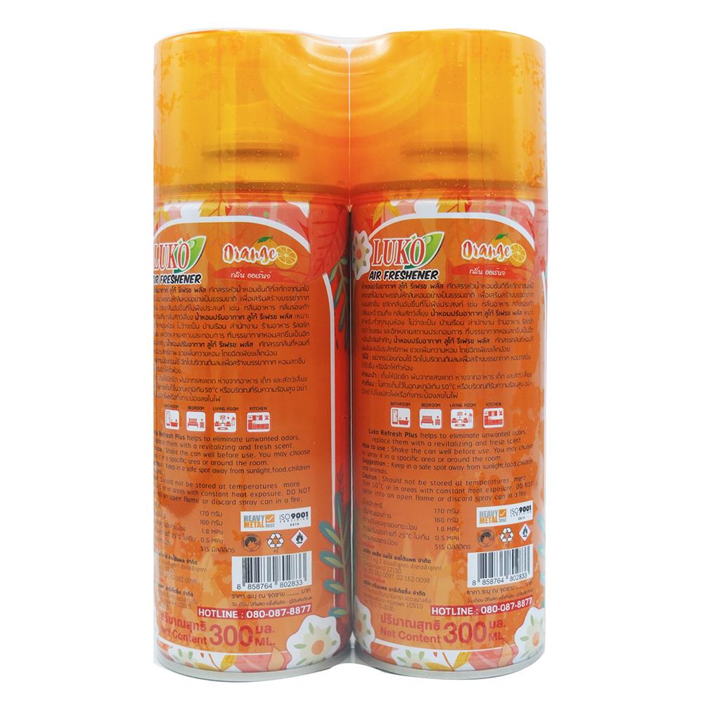 สเปรย์ปรับอากาศ LUKO  300ml ORANGE