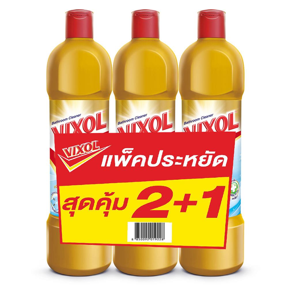 น้ำยาทำความสะอาดห้องน้ำ VIXOL 900ml แพ็ค3 ทอง