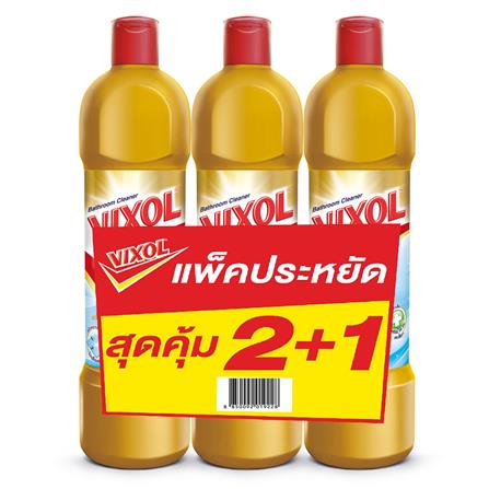 น้ำยาทำความสะอาดห้องน้ำ VIXOL 900ml แพ็ค3 ทอง