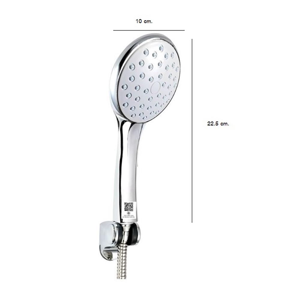 ชุดฝักบัวสายอ่อน 1 ระดับ KUDOS M19SHS105C สีโครม