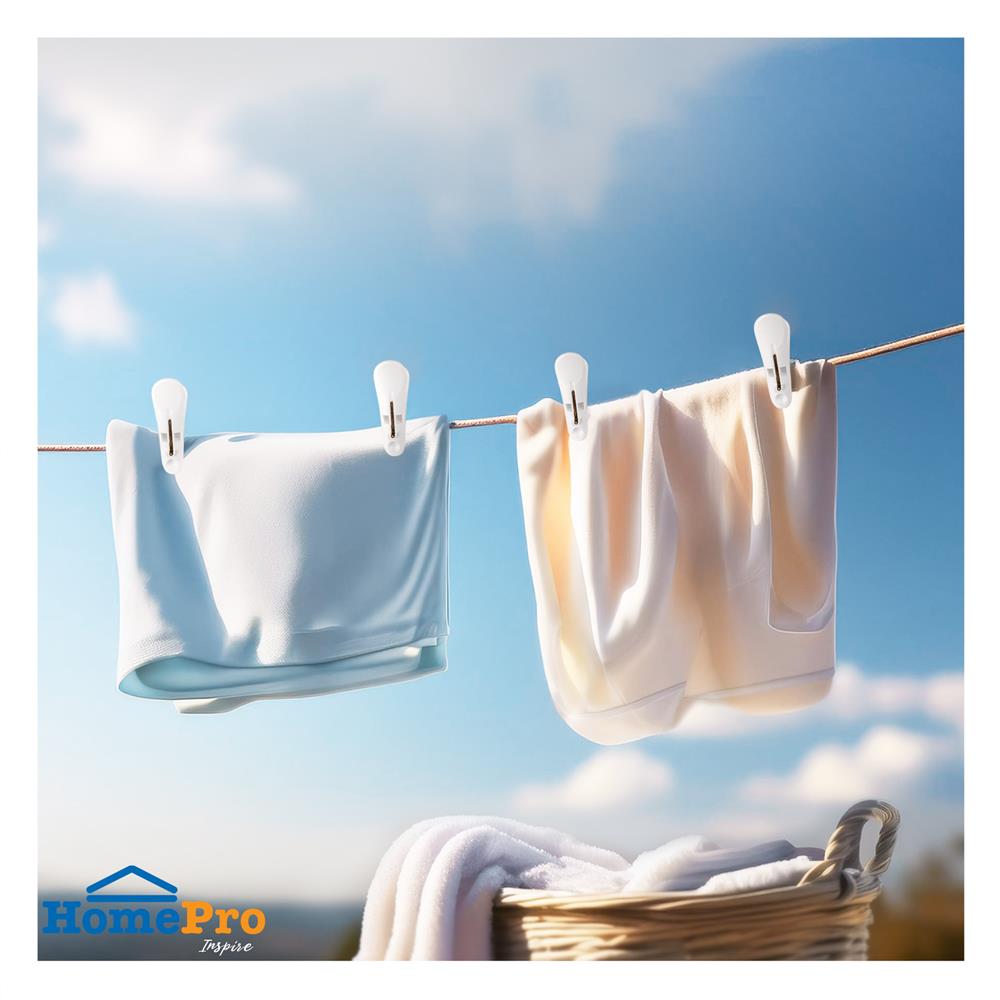 กิ๊บหนีบผ้า POP PLIM แพ็ค 12 ชิ้น สีขาว