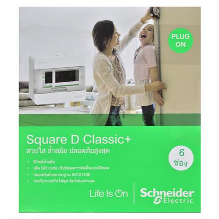 ชุดตู้คอนซูมเมอร์ยูนิต 6 ช่อง เมน 50 แอมป์ SCHNEIDER_2