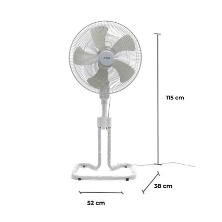 พัดลมอุตสาหกรรม 18 นิ้ว AIKO AK-S452 สีเทา_3