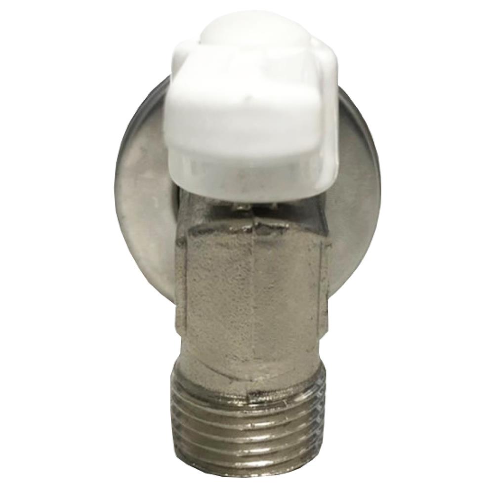 มินิบอลวาล์วฉาก MM ANA 1/2 นิ้ว สีขาว