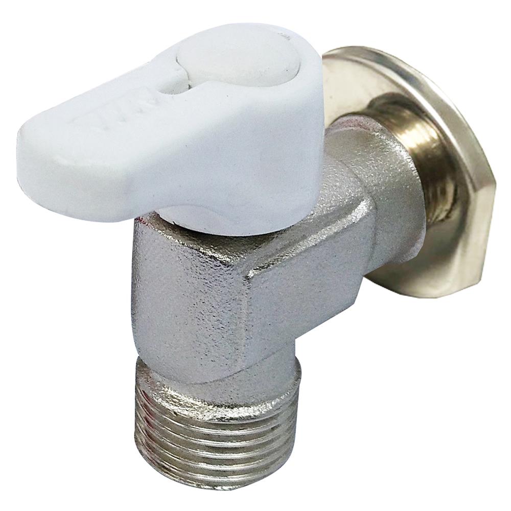 มินิบอลวาล์วฉาก MM ANA 1/2 นิ้ว สีขาว