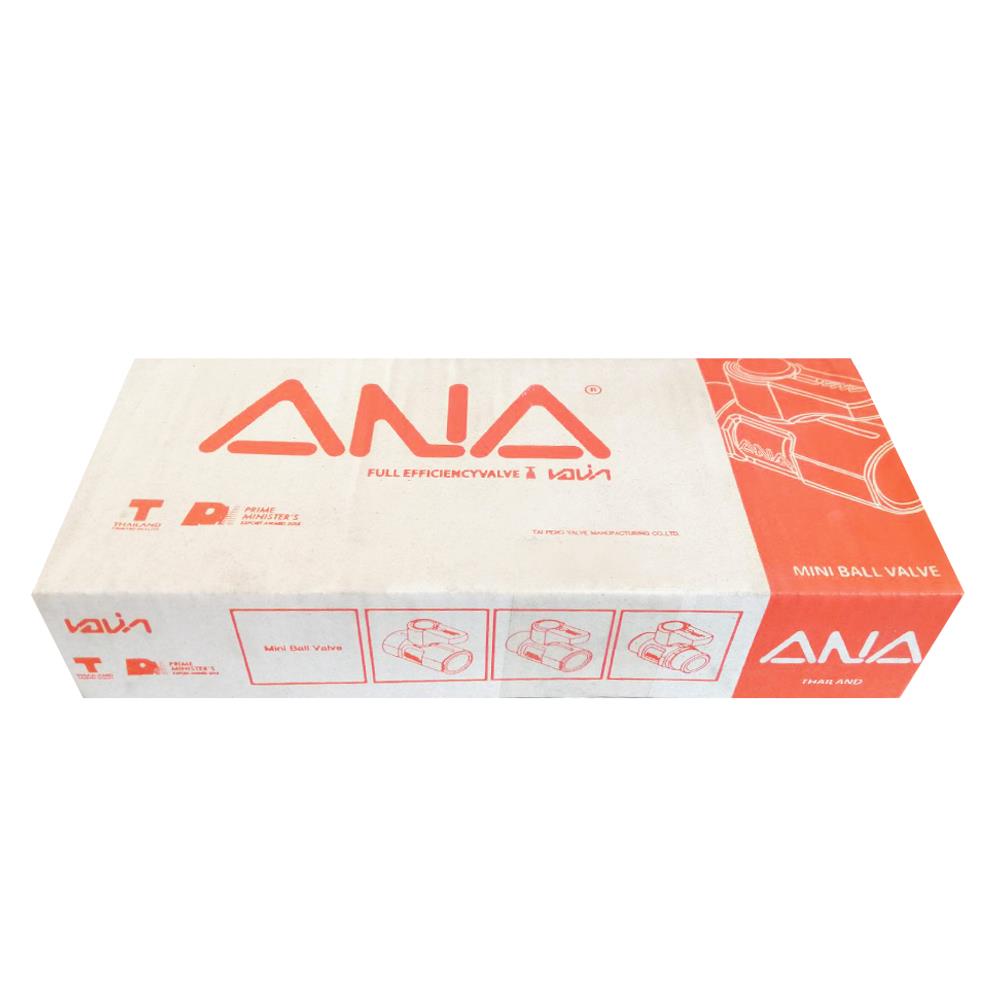 มินิบอลวาล์วฉาก MM ANA 1/2 นิ้ว สีขาว