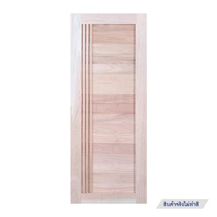 ประตูไม้แดงมาเลย์ N999 BALI 80X200 ซม. สีธรรมชาติ ไม่เจาะลูกบิด