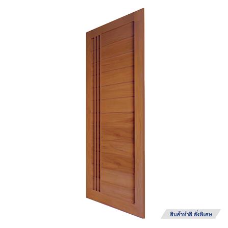 ประตูไม้แดงมาเลย์ N999 BALI 80X200 ซม. สีธรรมชาติ ไม่เจาะลูกบิด_2