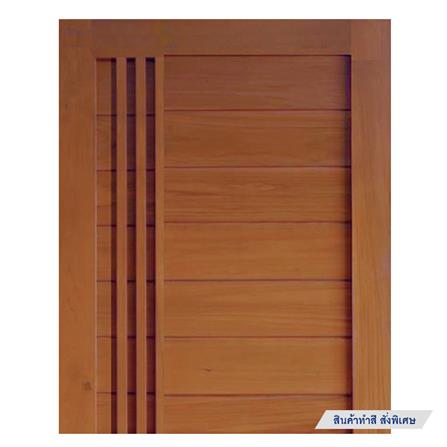 ประตูไม้แดงมาเลย์ N999 BALI 80X200 ซม. สีธรรมชาติ ไม่เจาะลูกบิด_3