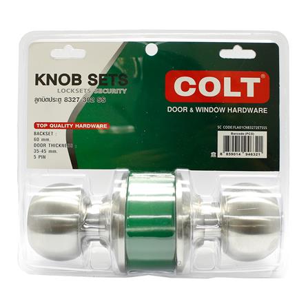 ลูกบิดทั่วไป COLT 8327-302 SS หัวกลม สีสเตนเลส