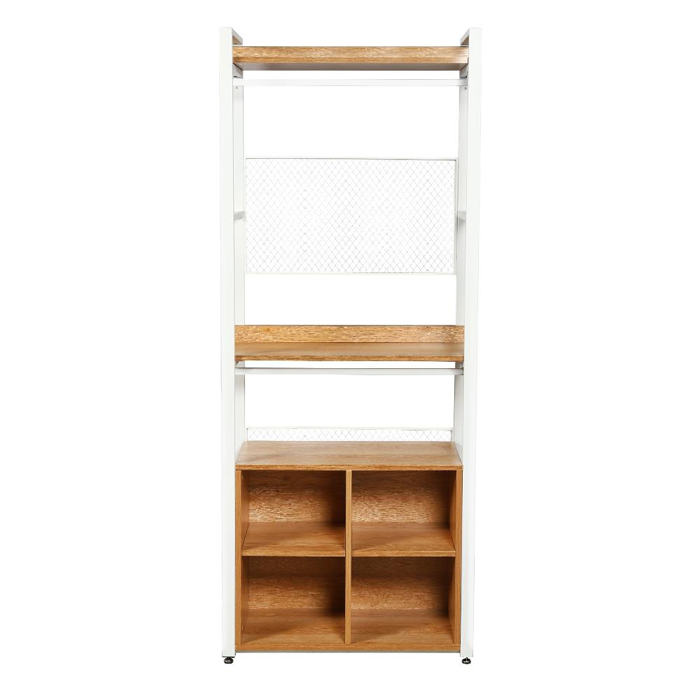 ตู้เสื้อผ้า FURDINI PLANK W10-800-24D สีน้ำตาล/ขาว