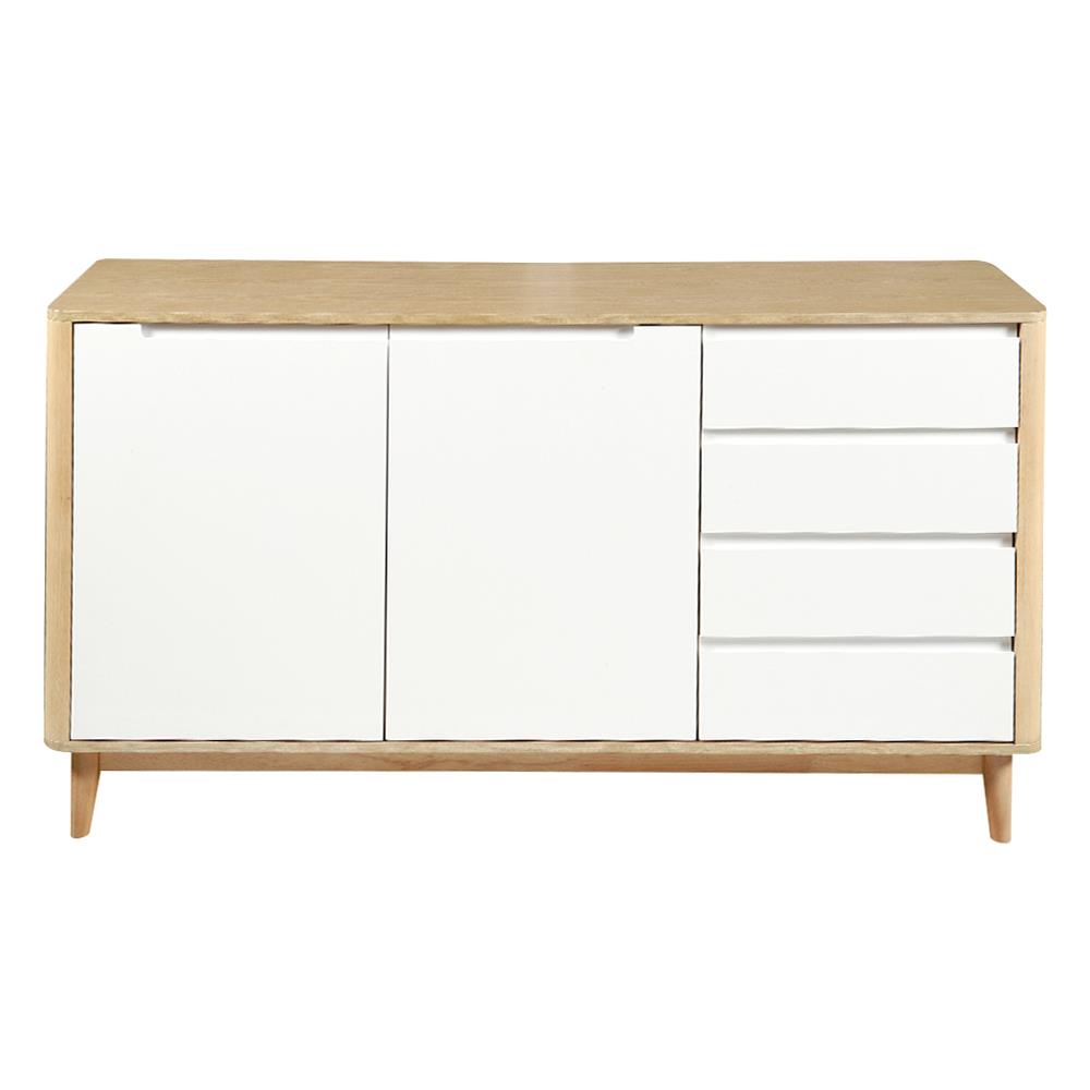 ตู้เตี้ยบานผสม FURDINI BRAVE สีขาว