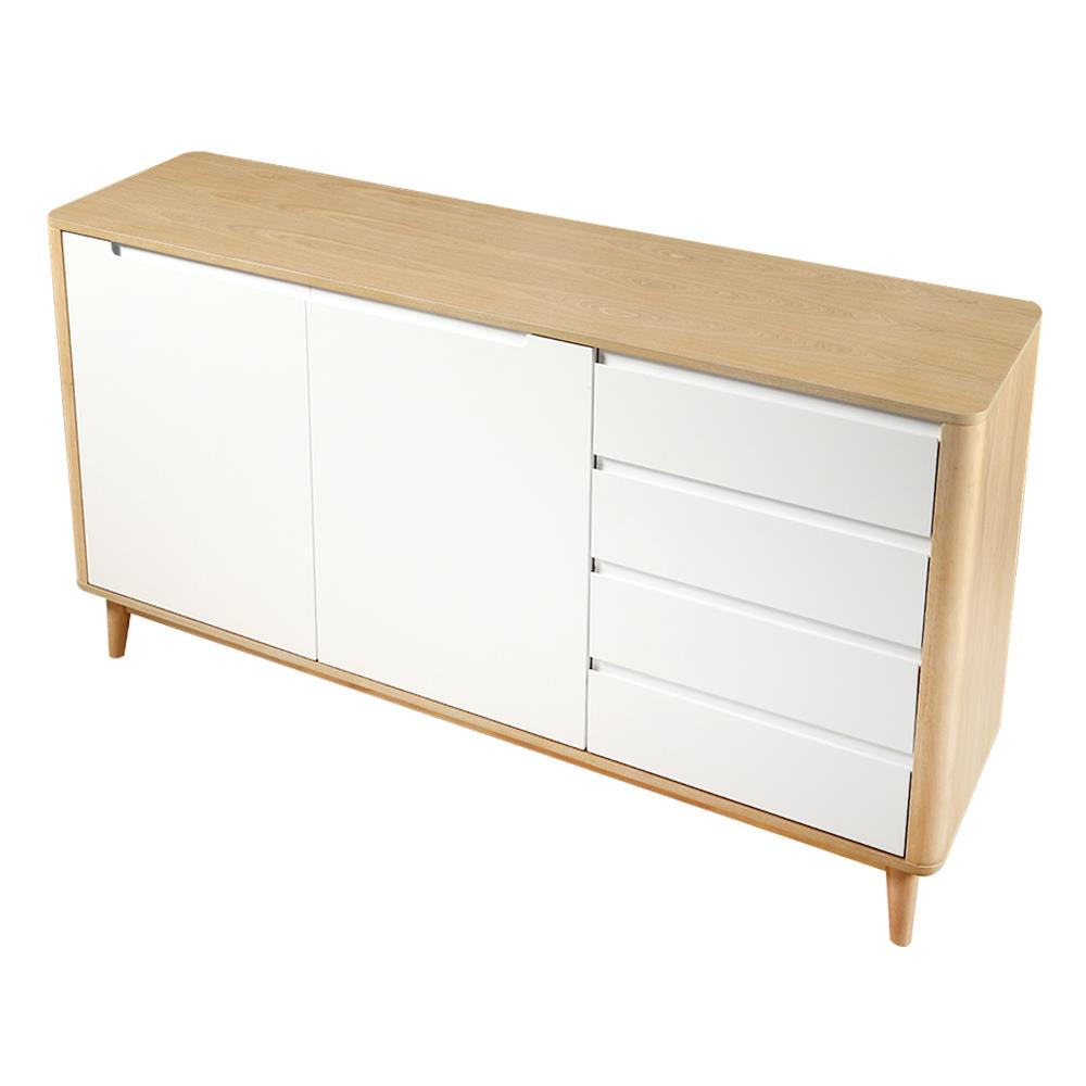 ตู้เตี้ยบานผสม FURDINI BRAVE สีขาว