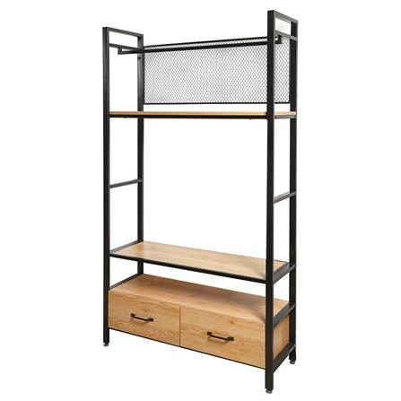 ตู้วางทีวี FURDINI PLANK 120 ซม. สีน้ำตาล/ดำ_1