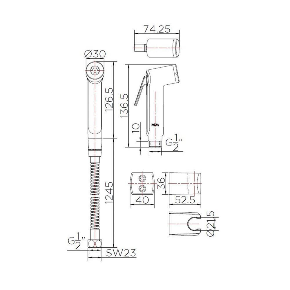 สายฉีดชำระครบชุด-โครม KARAT FAUCET KA-16-321-50