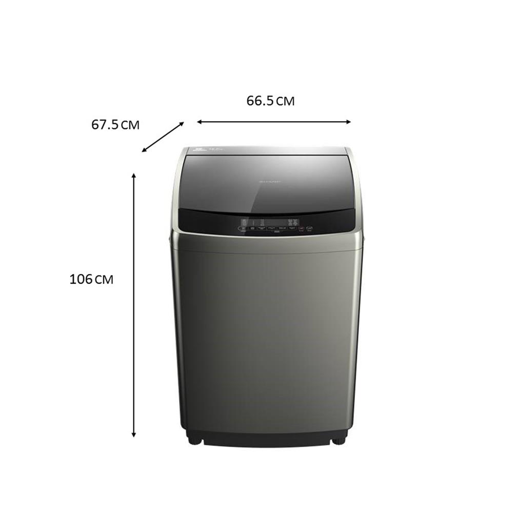 เครื่องซักผ้าฝาบน SHARP ES-WJX16-GY 16 กก. อินเวอร์เตอร์