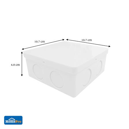 กล่องพักสาย ELECKTA 4X4 นิ้ว สีขาว_3
