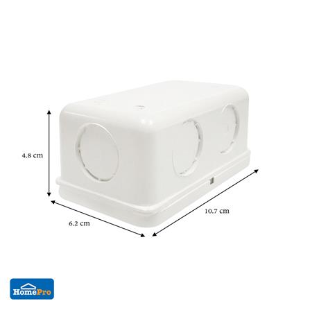 กล่องพักสาย ELECKTA 2X4 นิ้ว สีขาว_2