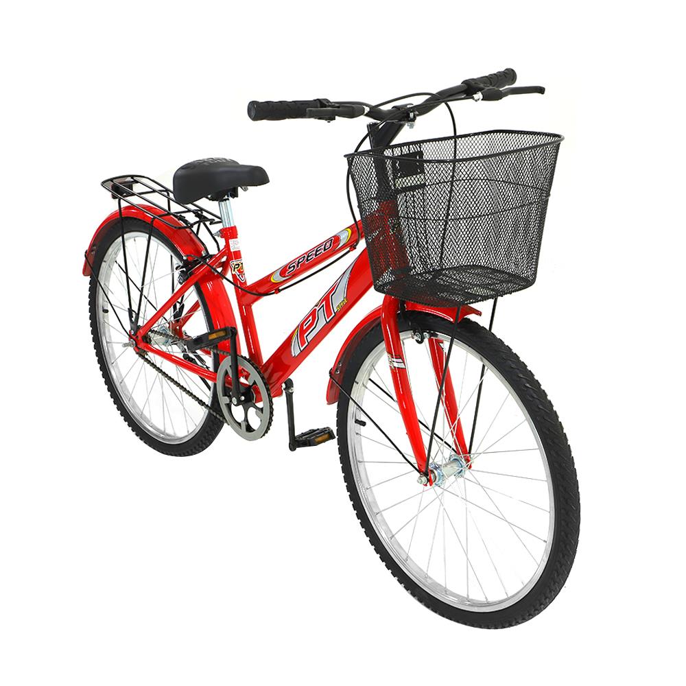 จักรยานแม่บ้าน SPEED 24 นิ้ว สีแดง